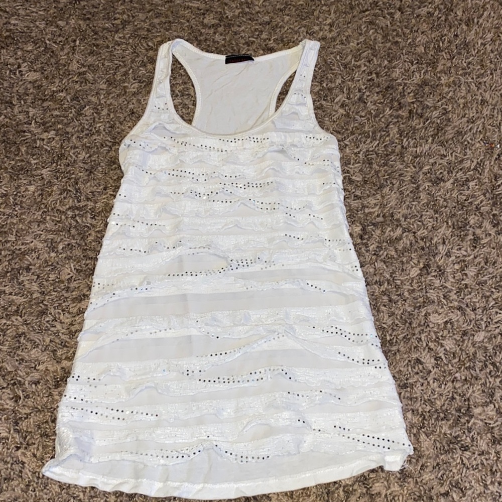 Candy rain brand white tank top